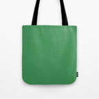 Green Solid Color Tote Bag Gallery Image 1