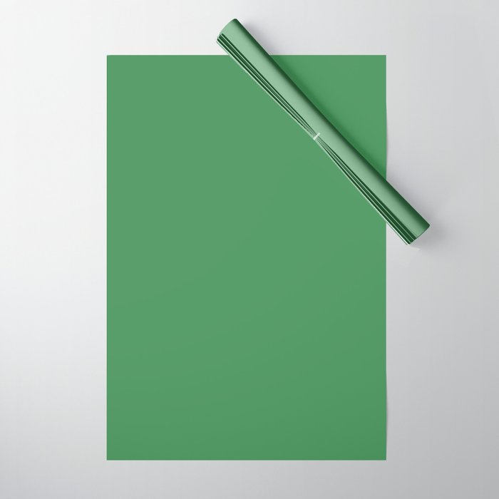 Green Solid Color Wrapping Paper Gallery Image 1