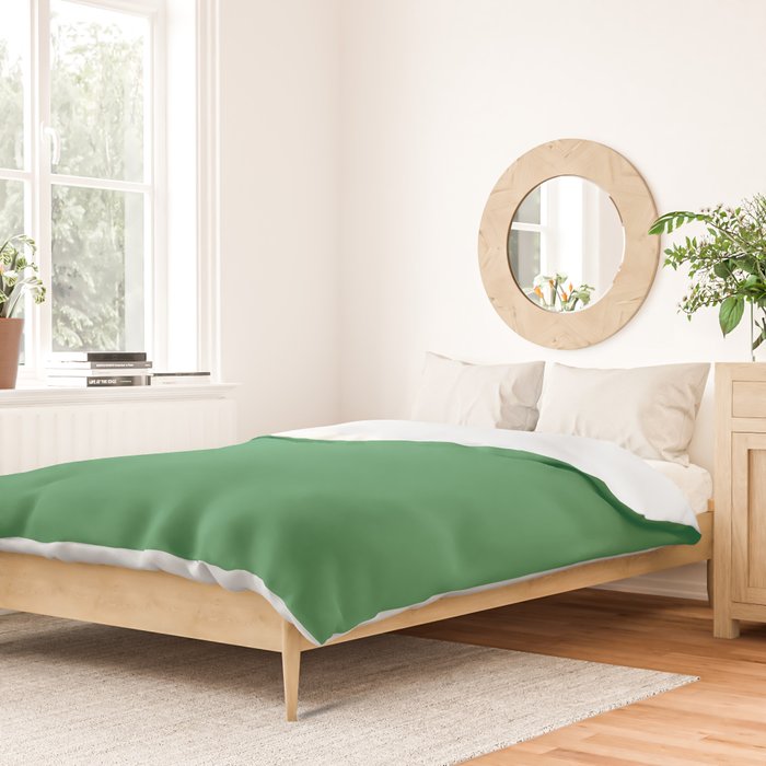 Green Solid Color Duvet Cover Gallery Image 2
