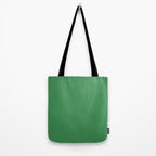Green Solid Color Tote Bag Gallery Image 2
