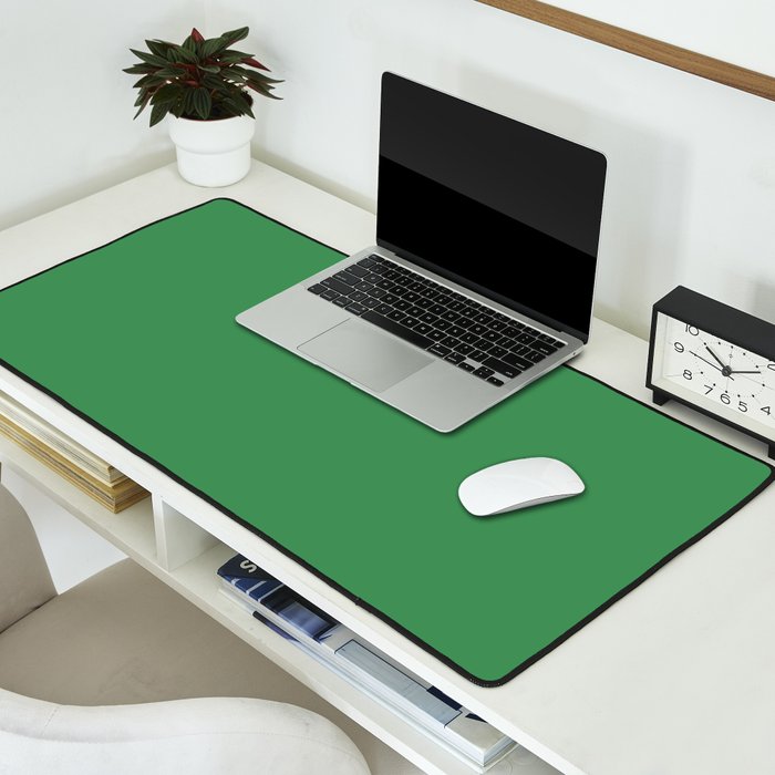 Green Solid Color Desk Mat Gallery Image 2