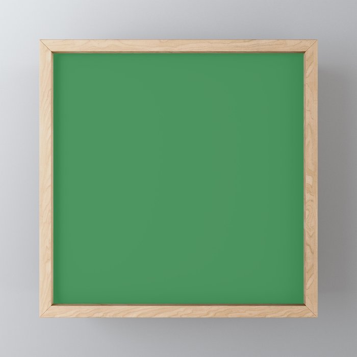 Green Solid Color Mini Art Print Gallery Image 1