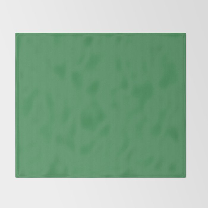 Green Solid Color Throw Blanket Gallery Image 2