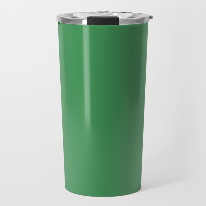 Green Solid Color Travel Mug Gallery Image 1