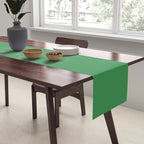 Green Solid Color Table Runner Gallery Image 2