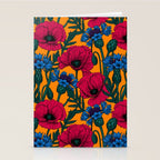 Red poppies and blue cornflowers Stationery Card Gallery Image 2