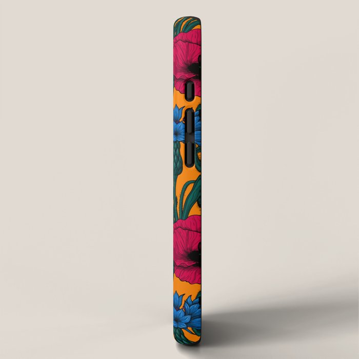 Red poppies and blue cornflowers iPhone Case Gallery Image 2