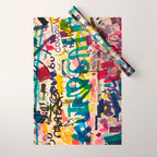 Urban Graffiti Paper Street Art Wrapping Paper Gallery Image 1