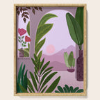 Tropical Morning Sunrise Landscape Serving Tray Gallery Image 1