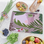 Tropical Morning Sunrise Landscape Cutting Board Gallery Image 2