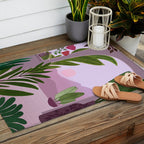Tropical Morning Sunrise Landscape Outdoor Rug Gallery Image 2