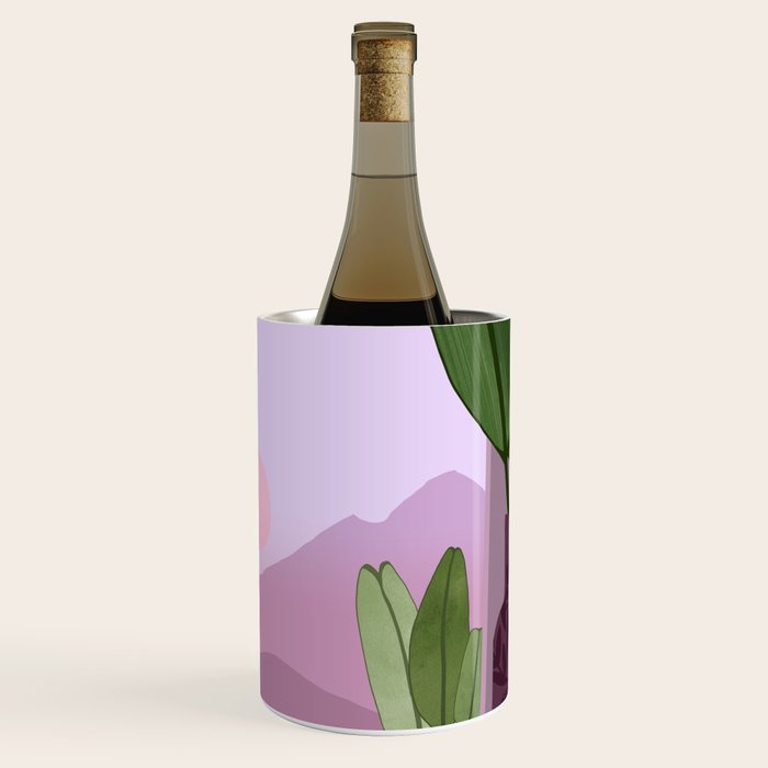 Tropical Morning Sunrise Landscape Wine Chiller Gallery Image 3