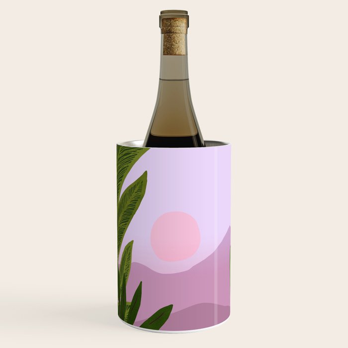 Tropical Morning Sunrise Landscape Wine Chiller Gallery Image 1