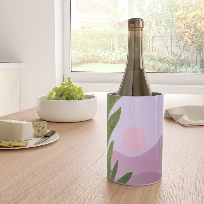 Tropical Morning Sunrise Landscape Wine Chiller Gallery Image 4
