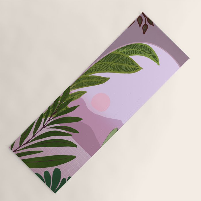 Tropical Morning Sunrise Landscape Yoga Mat Gallery Image 1