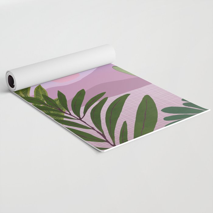 Tropical Morning Sunrise Landscape Yoga Mat Gallery Image 2