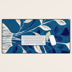 Flowers in a White Vase Desk Mat Gallery Image 1
