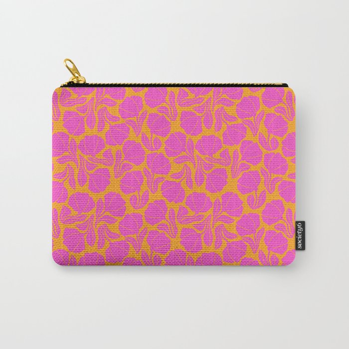 Boho Blooms - Hot Pink Carry All Pouch Gallery Image 1
