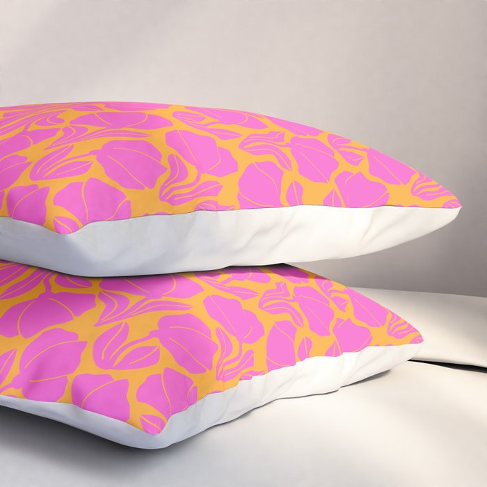 Boho Blooms - Hot Pink Pillow Sham Gallery Image 3