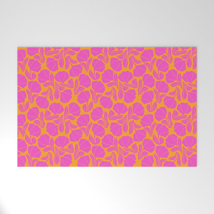 Boho Blooms - Hot Pink Welcome Mat Gallery Image 1
