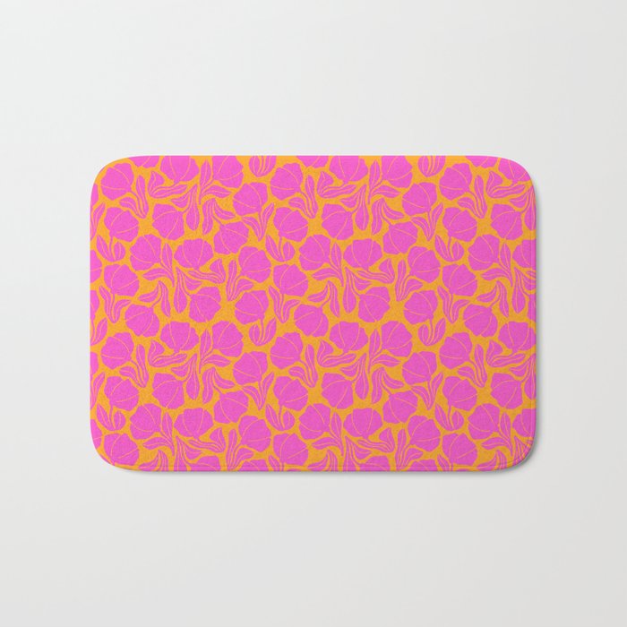 Boho Blooms - Hot Pink Bath Mat Gallery Image 1