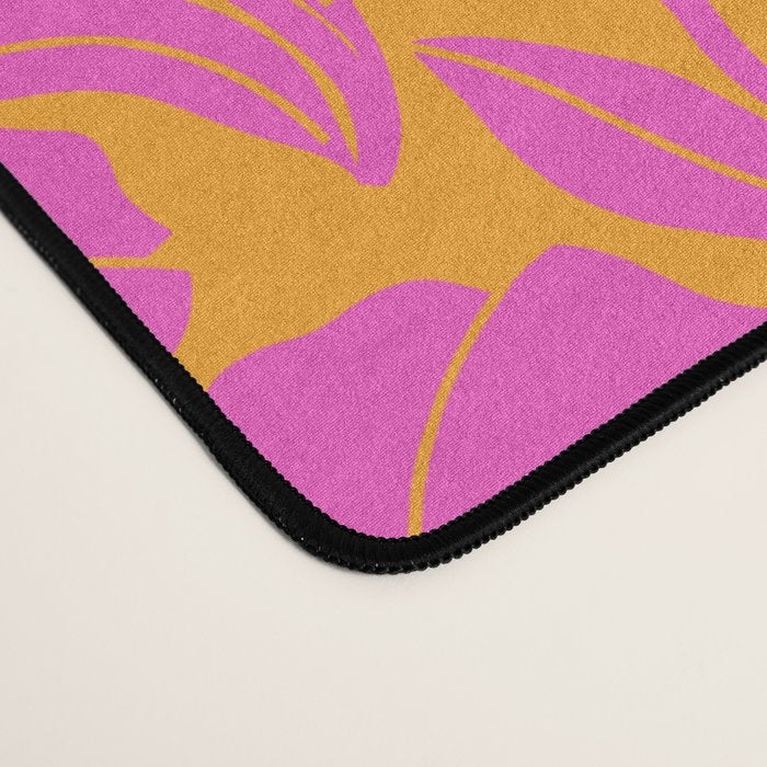 Boho Blooms - Hot Pink Desk Mat Gallery Image 4