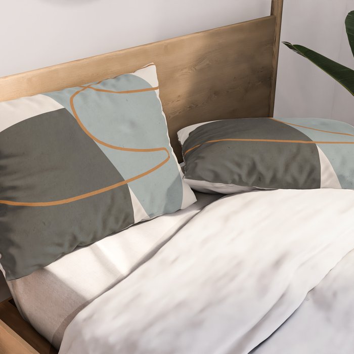 Minimal Abstract Art 3 Pillow Sham Gallery Image 2