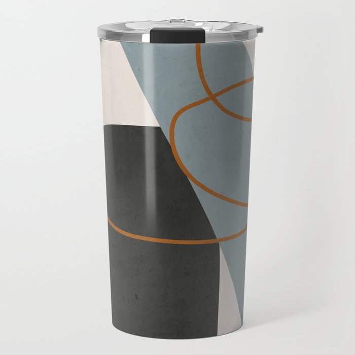 Minimal Abstract Art 3 Travel Mug Gallery Image 1