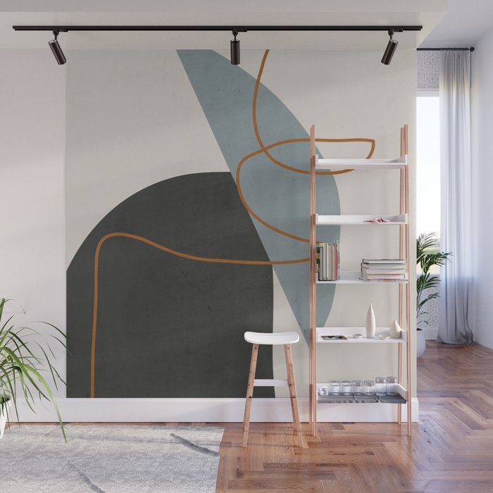 Minimal Abstract Art 3 Wall Mural Gallery Image 1