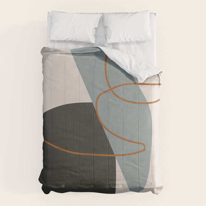 Minimal Abstract Art 3 Comforter Gallery Image 1