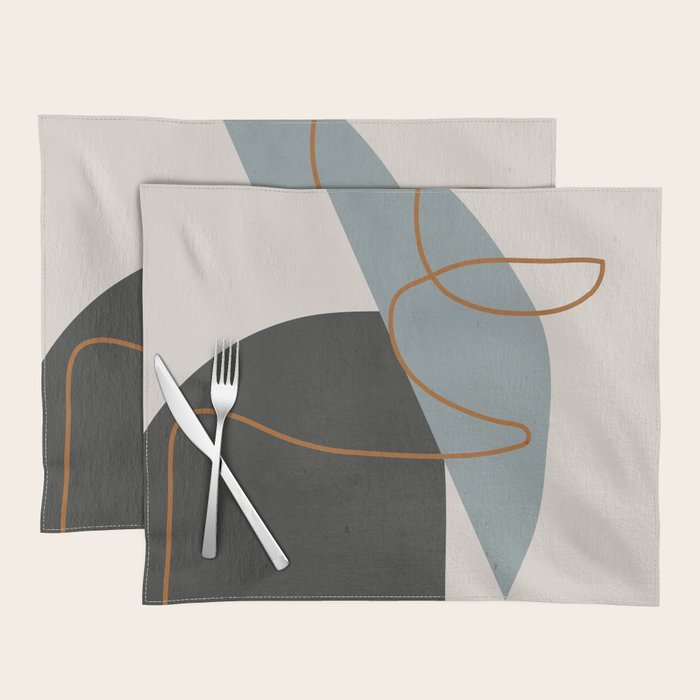 Minimal Abstract Art 3 Placemat Gallery Image 1