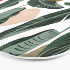 Modern banana leaf Bath Mat Gallery Image 3