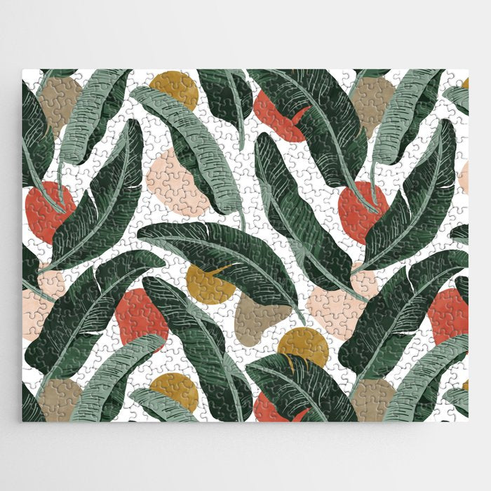 Modern banana leaf Jigsaw Puzzle Gallery Image 1