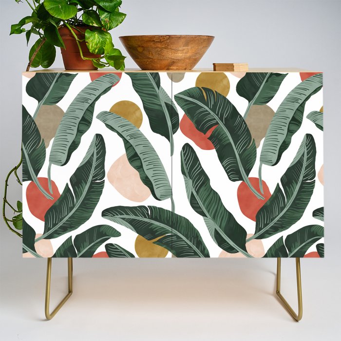 Modern banana leaf Credenza Gallery Image 1