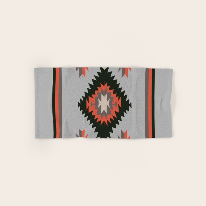 New Mexico Southwest Santa Fe Tribal Indian Pattern Bath Towel Gallery Image 1