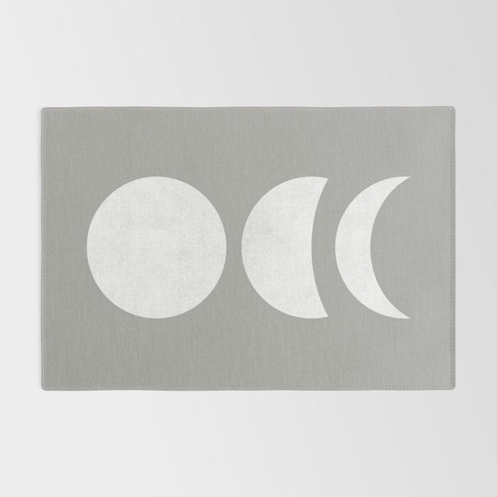 Lunar Eclipse - White Grey Rug Gallery Image 2