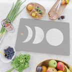 Lunar Eclipse - White Grey Cutting Board Gallery Image 2