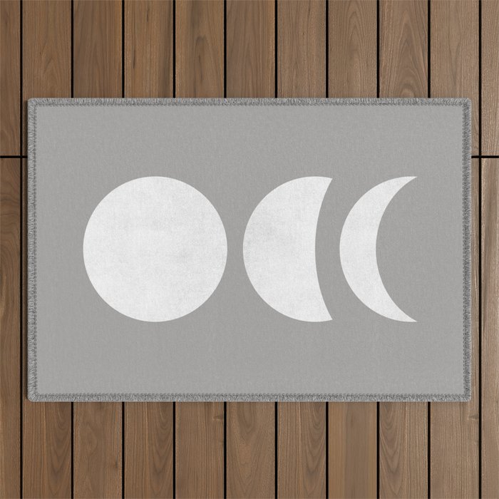 Lunar Eclipse - White Grey Outdoor Rug Gallery Image 1