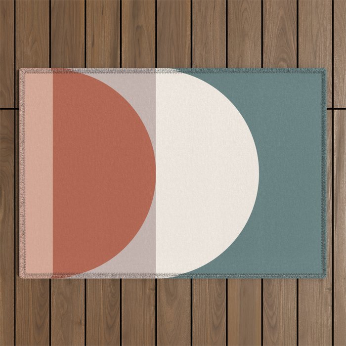 Abstract Geometric 01D Outdoor Rug Gallery Image 1