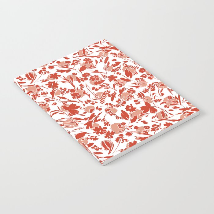 Wild flowering reddish meadow Notebook Gallery Image 1