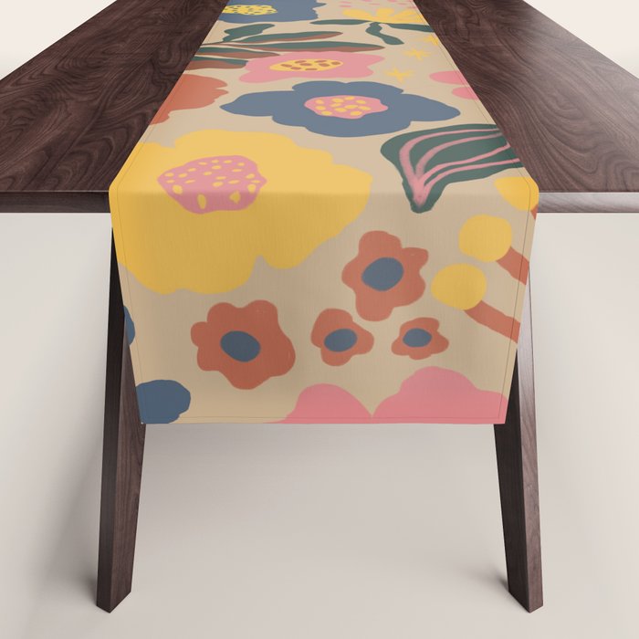 Red blooming Table Runner Gallery Image 1