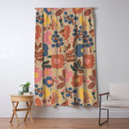 Red blooming Window Curtain Gallery Image 5