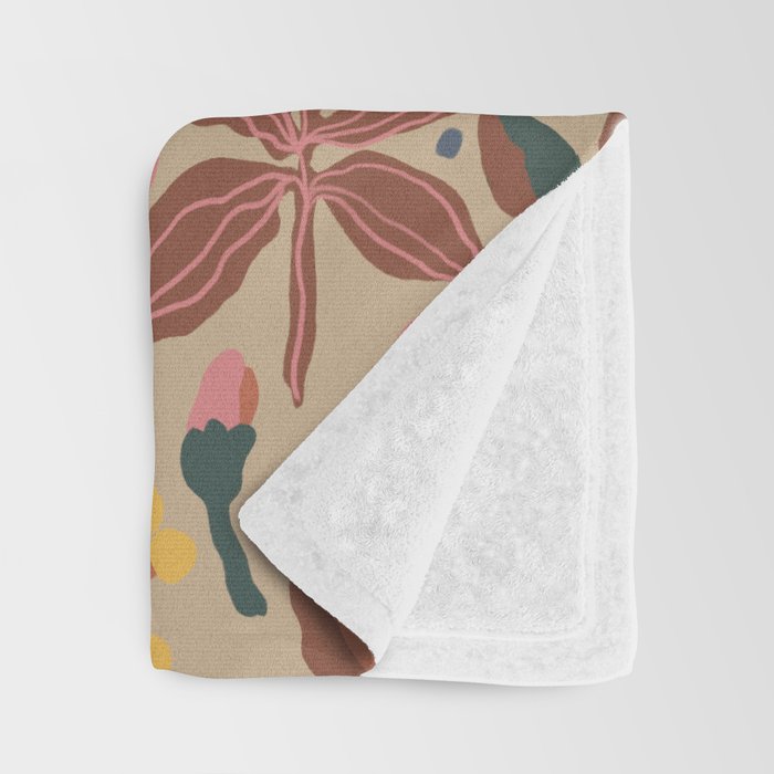 Red blooming Throw Blanket Gallery Image 3