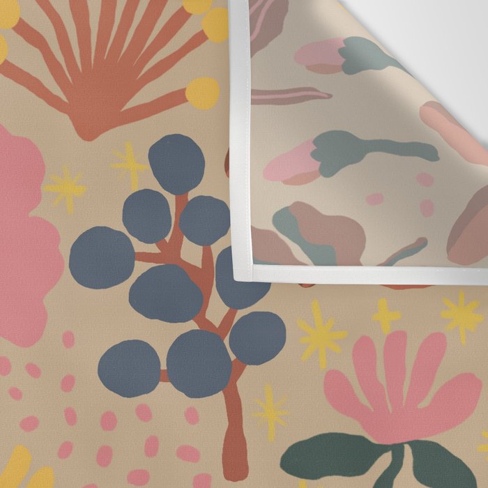 Red blooming Wall Tapestry Gallery Image 3