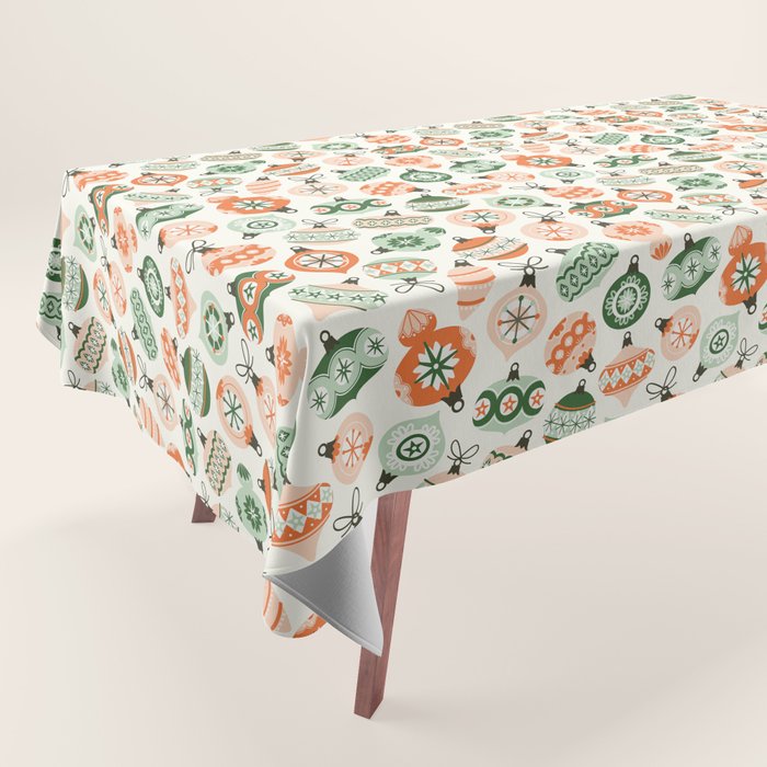 Vintage Ornaments Tablecloth Gallery Image 1