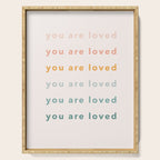 you are loved rainbow  Serving Tray Gallery Image 1