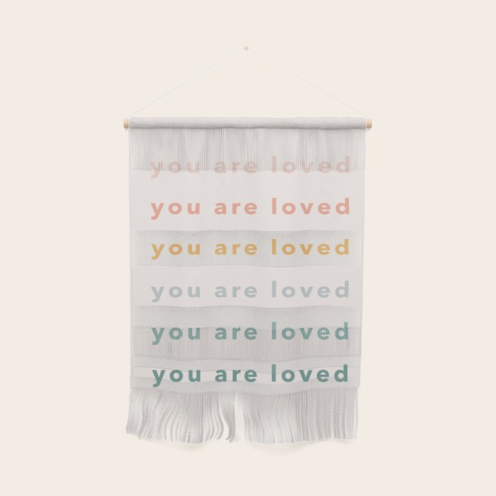 you are loved rainbow  Wall Hanging Gallery Image 1
