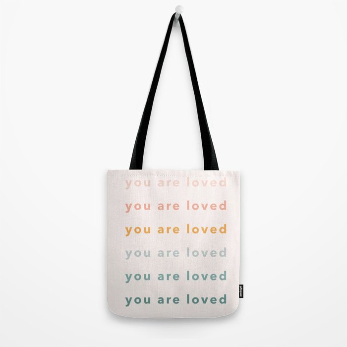 you are loved rainbow  Tote Bag Gallery Image 2