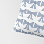 Vintage Bows VII Neutral Blue Pillow Sham Gallery Image 4