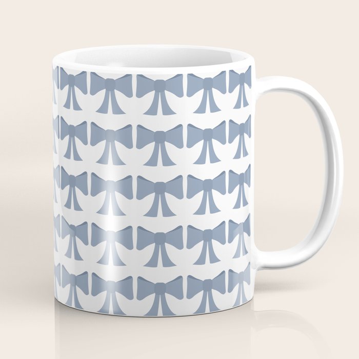 Vintage Bows VII Neutral Blue Coffee Mug Gallery Image 1